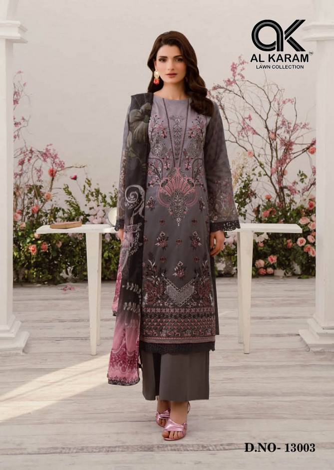 Kesariya Vol 13 By Al karam Cambric Cotton Pakistani Dress Material Wholesale Online
